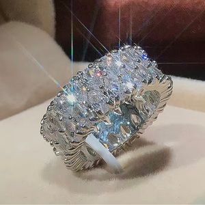 18k Gold Double Waterdrop Diamond Ring